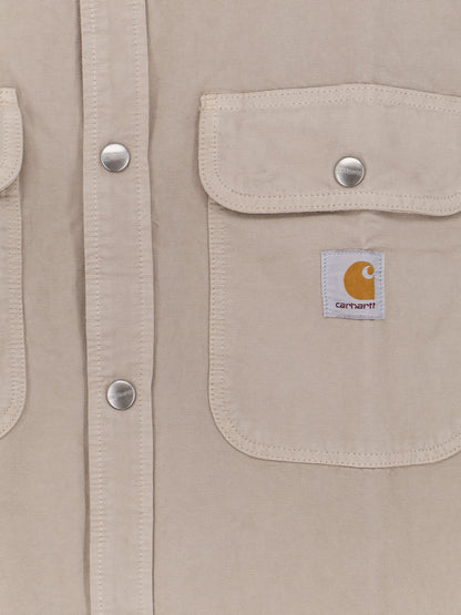 Giubbino Prescott in canvas con patch logo frontale thumbnail