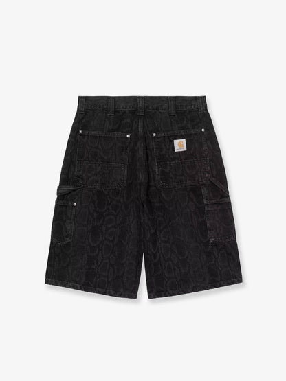 OG Double Knee black denim bermuda shorts thumbnail