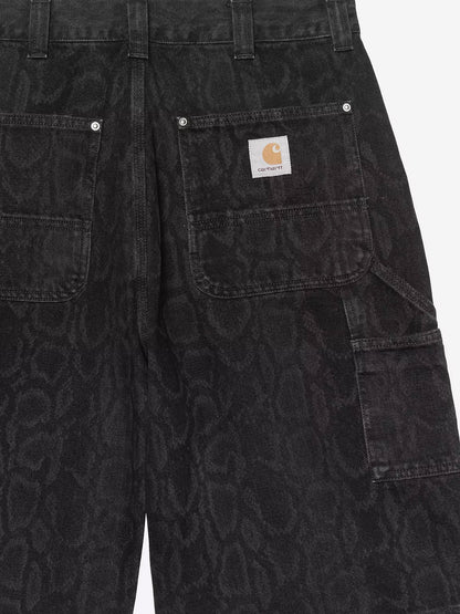 OG Double Knee black denim bermuda shorts thumbnail