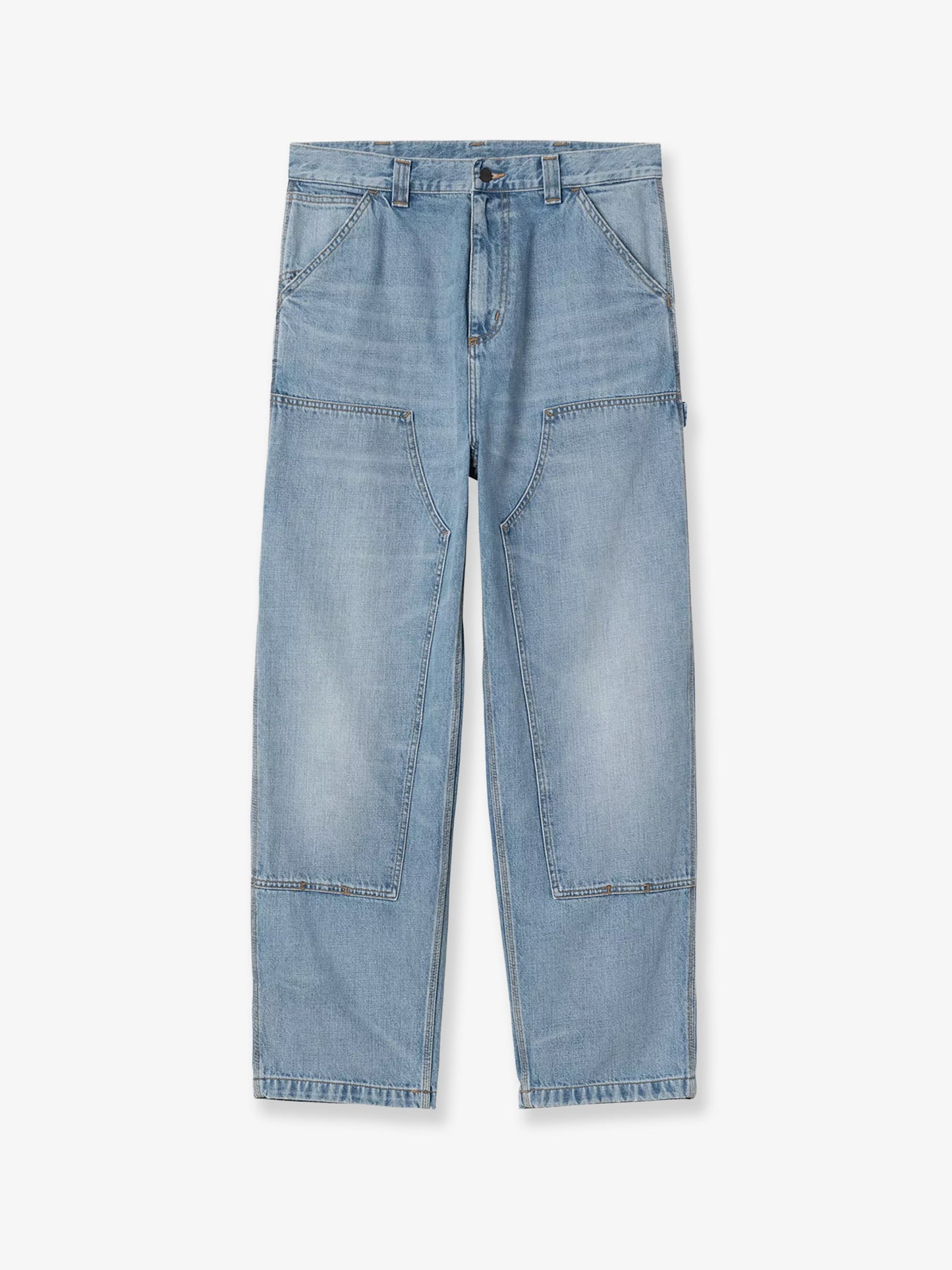 Loose fit blue denim jeans
