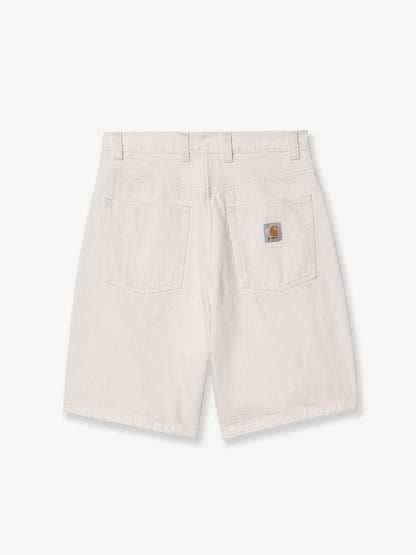 Brandon white denim bermuda shorts thumbnail