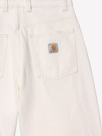 Brandon white denim bermuda shorts thumbnail