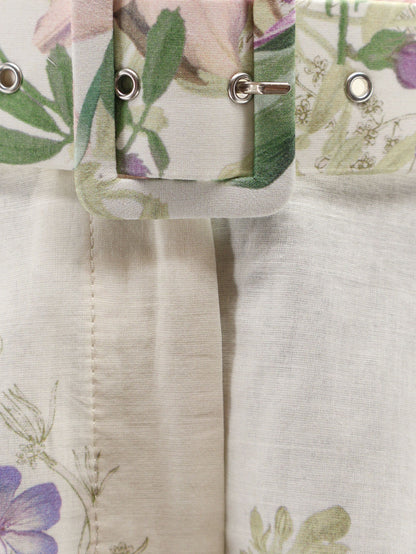 Short Pansy in misto cotone con motivo floreale all-over thumbnail