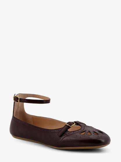 Misty leather ballerinas thumbnail