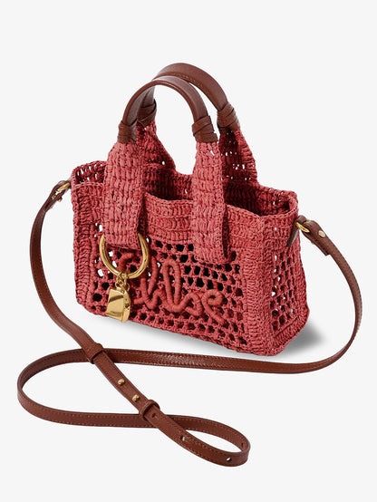Summer Banana Raffia crossbody bag thumbnail