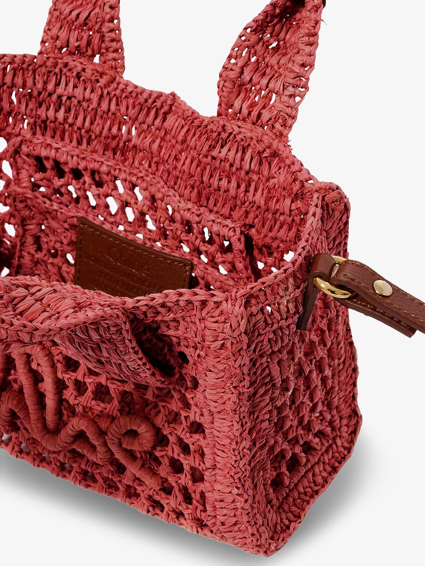 Summer Banana Raffia crossbody bag