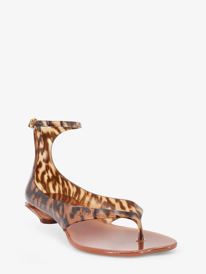 Jelly TPU sandals with animal print thumbnail