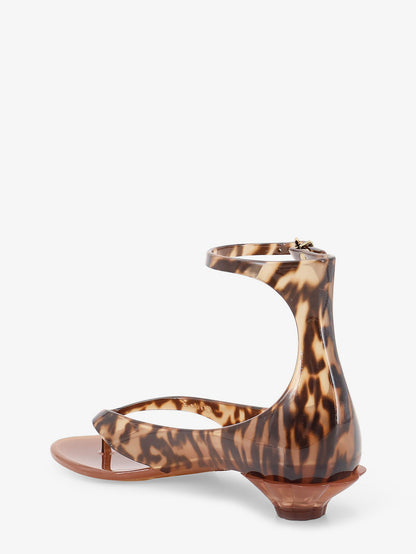 Jelly TPU sandals with animal print thumbnail