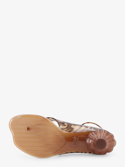 Jelly TPU sandals with animal print thumbnail