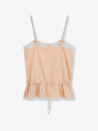 Printed silk top thumbnail