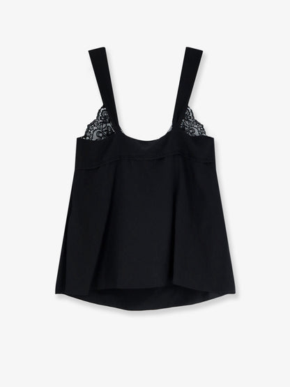 Silk top with lace profile thumbnail