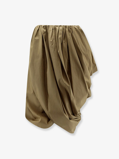 Draped cotton skirt thumbnail