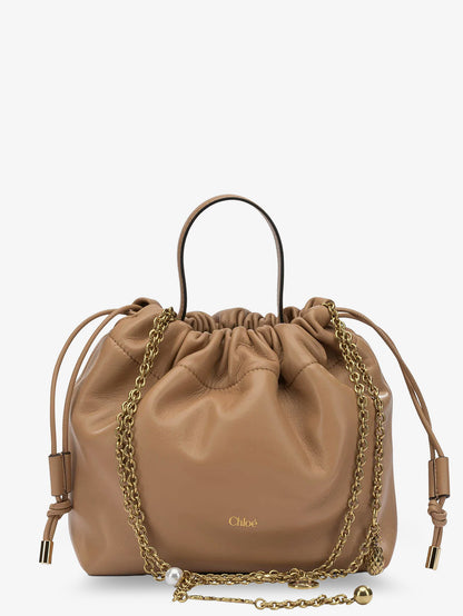 Chloé Icons leather crossbody bag with logo on the front thumbnail