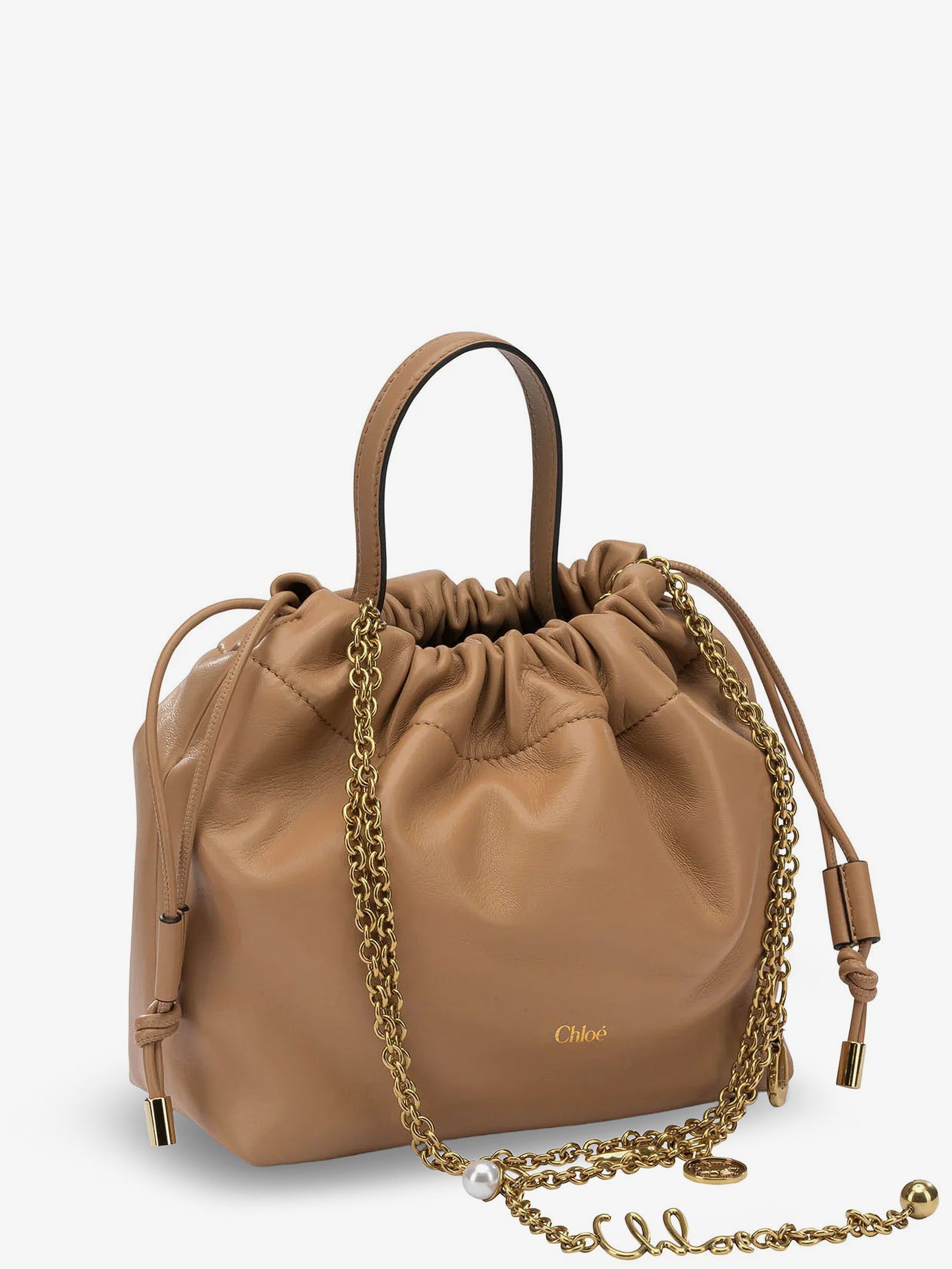 Chloé Icons leather crossbody bag with logo on the front