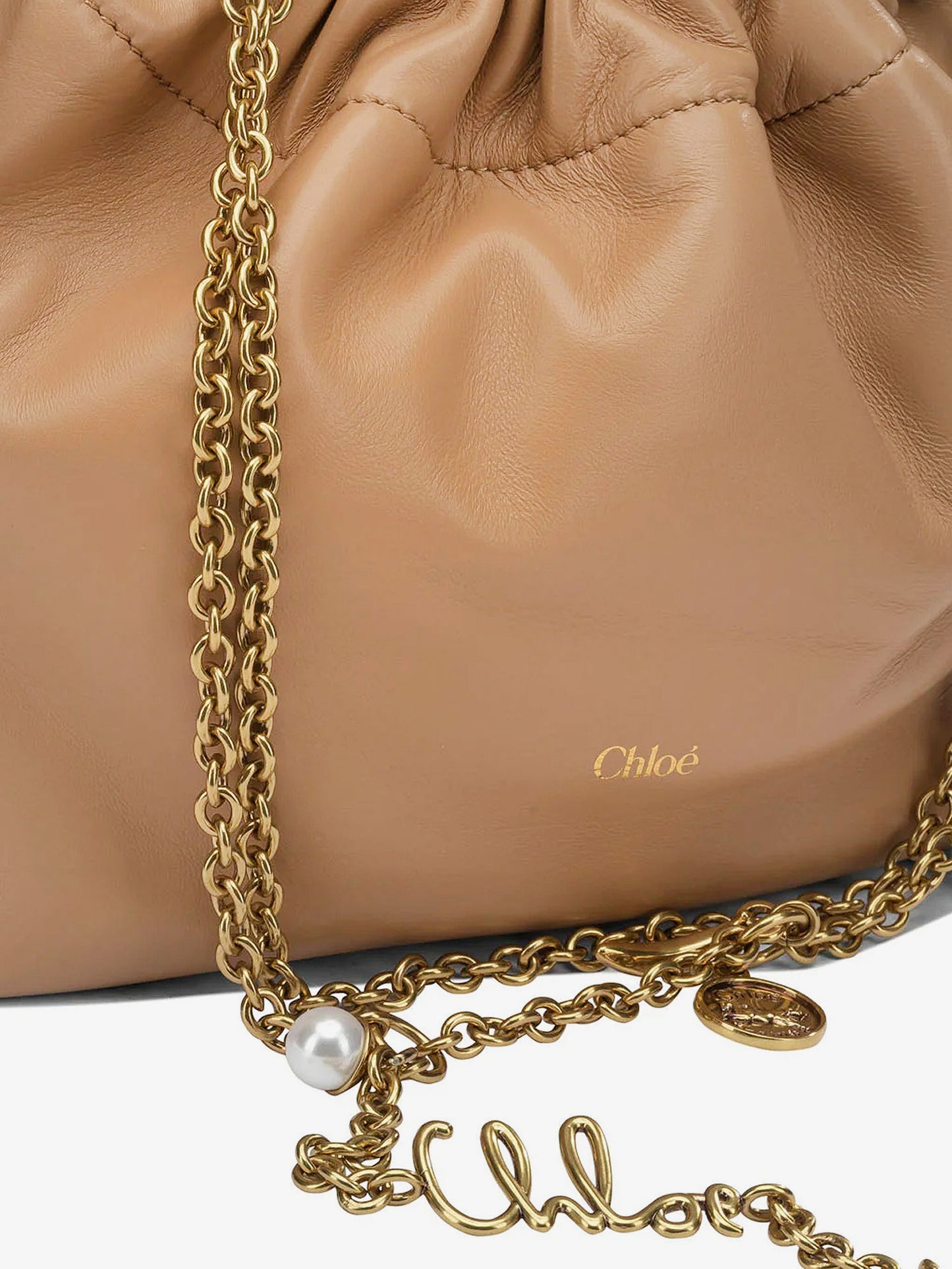 Chloé Icons leather crossbody bag with logo on the front