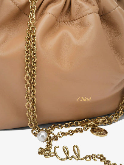 Chloé Icons leather crossbody bag with logo on the front thumbnail