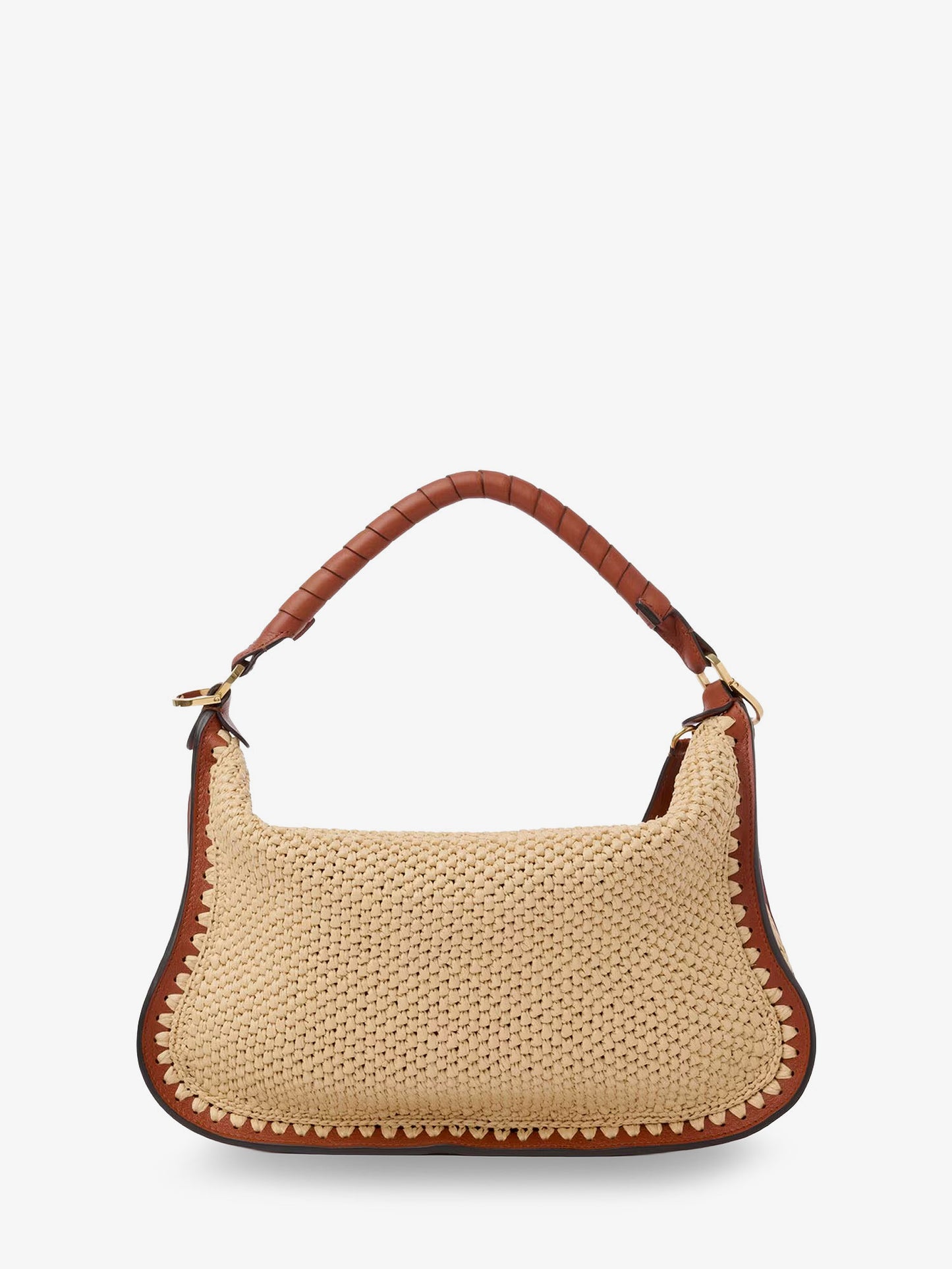 Marcie raffia shoulder bag