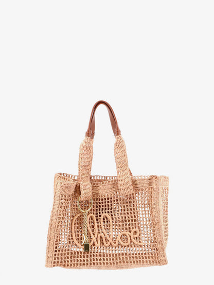 East-West Summer Banana Raffia Shoulder Bag thumbnail