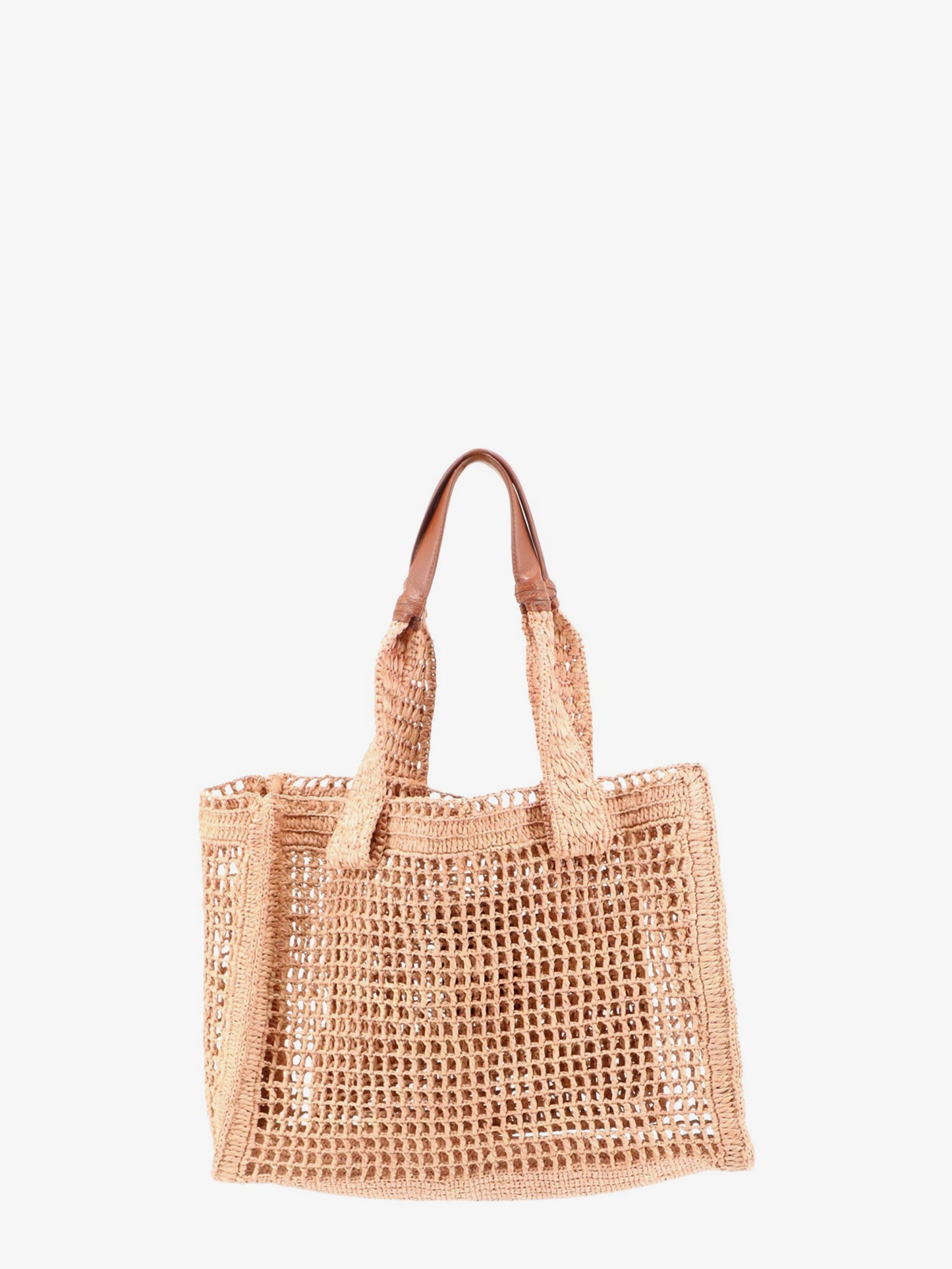 East-West Summer Banana Raffia Shoulder Bag