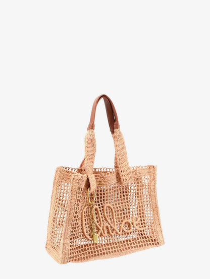 East-West Summer Banana Raffia Shoulder Bag thumbnail