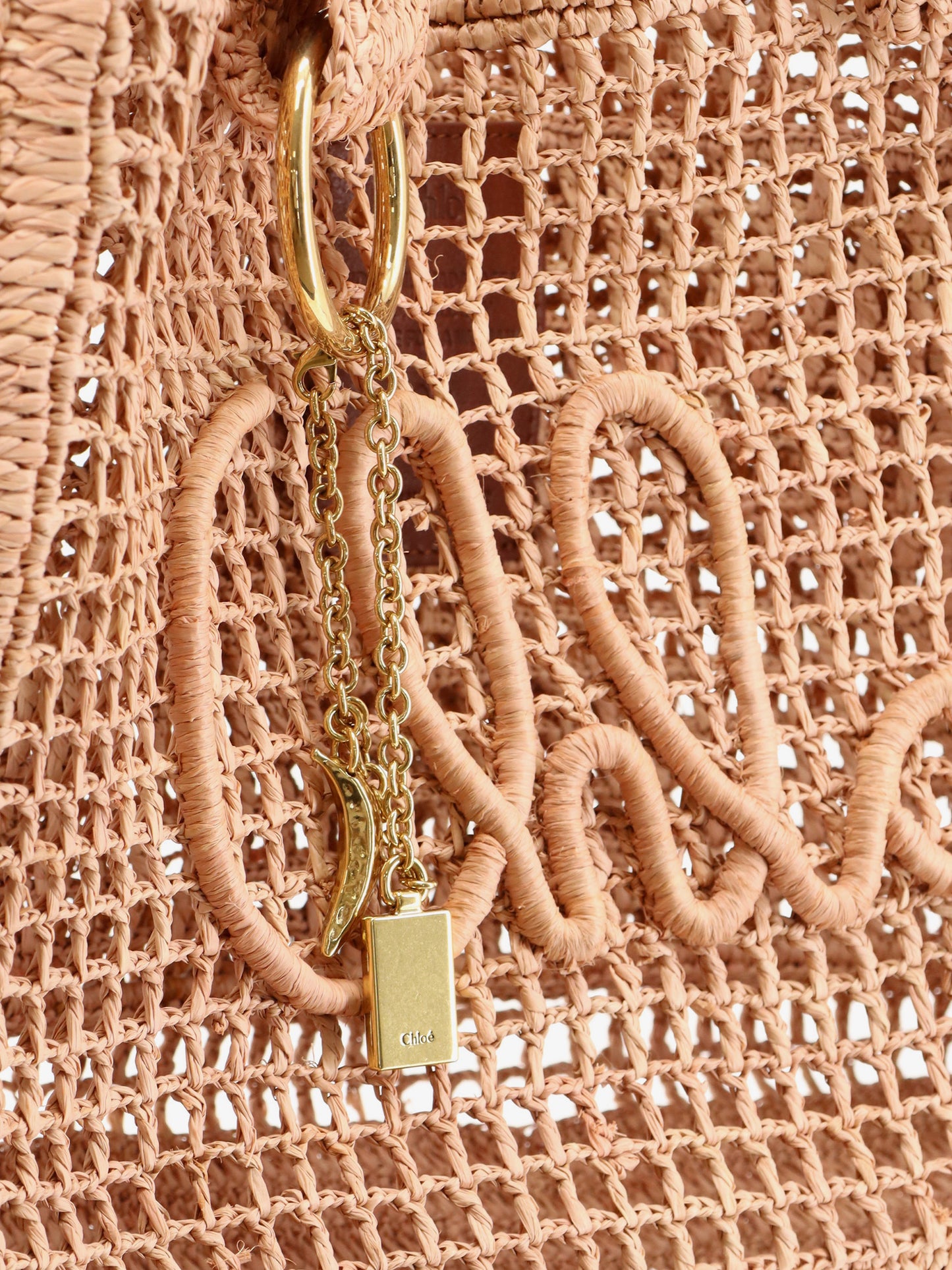 East-West Summer Banana Raffia Shoulder Bag
