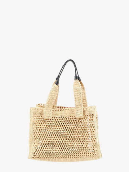 Borsa a spalla East-West Summer Banana in rafia thumbnail