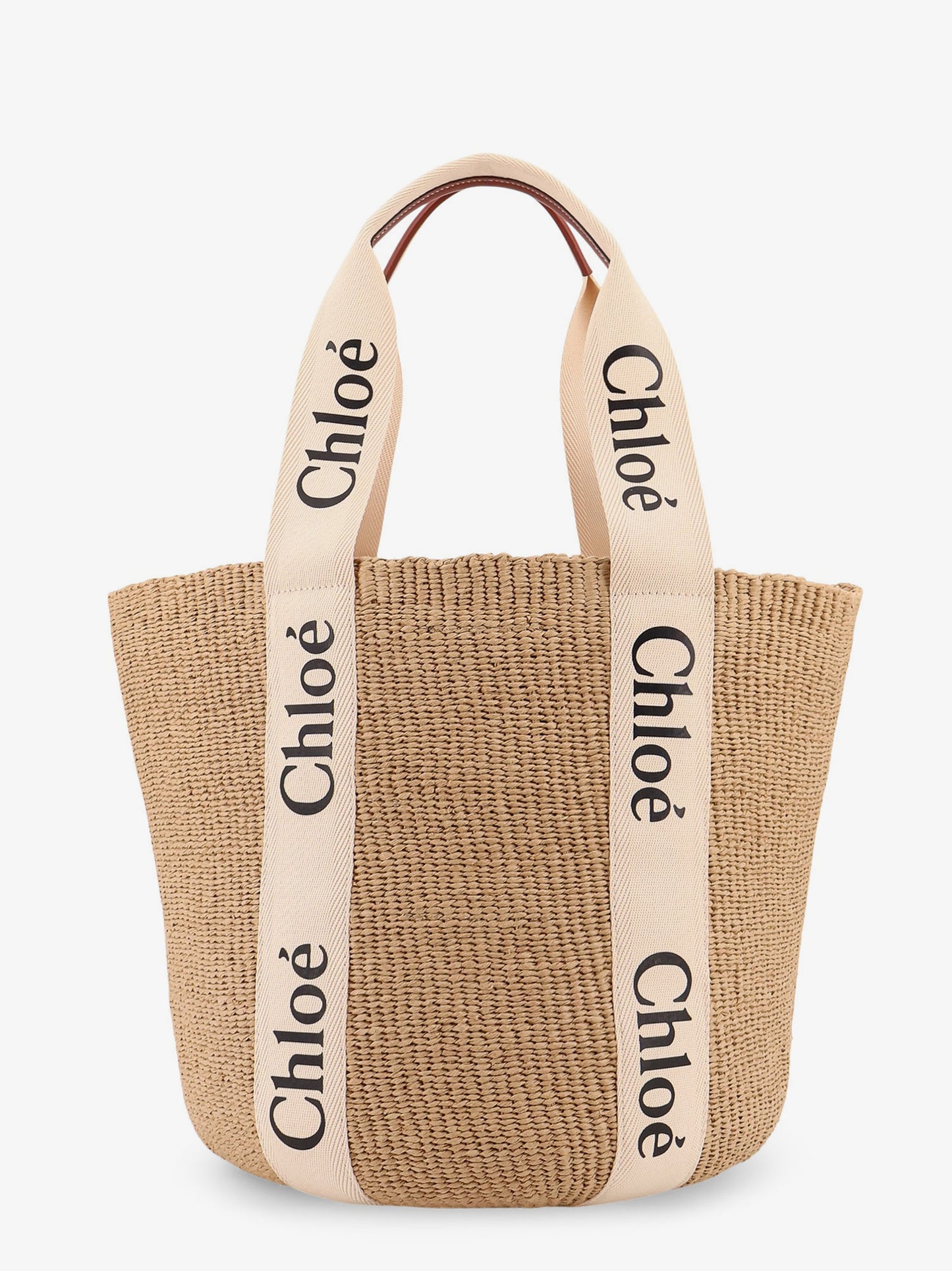 Borsa a spalla Woody in rafia
