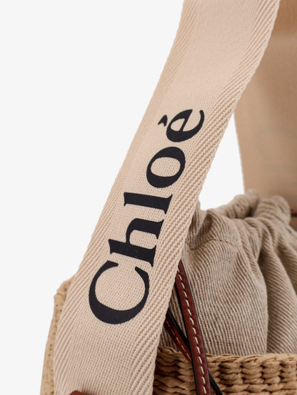 Woody raffia bucket bag thumbnail
