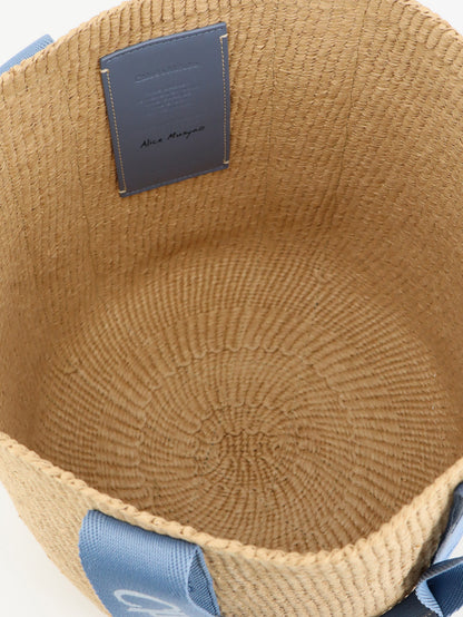 Woody Raffia Shoulder Bag thumbnail