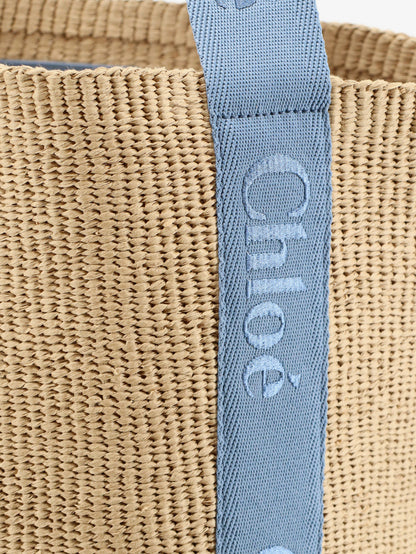 Woody Raffia Shoulder Bag thumbnail