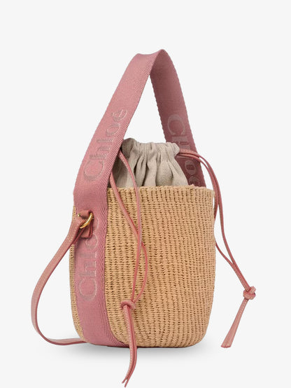 Borsa a secchiello Woody in rafia thumbnail