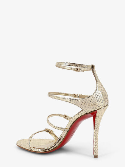 Millenium 100 python leather sandals thumbnail