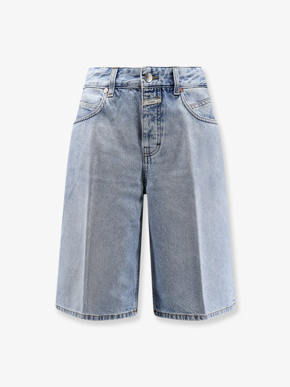 Jenica Bermuda blue denim shorts thumbnail