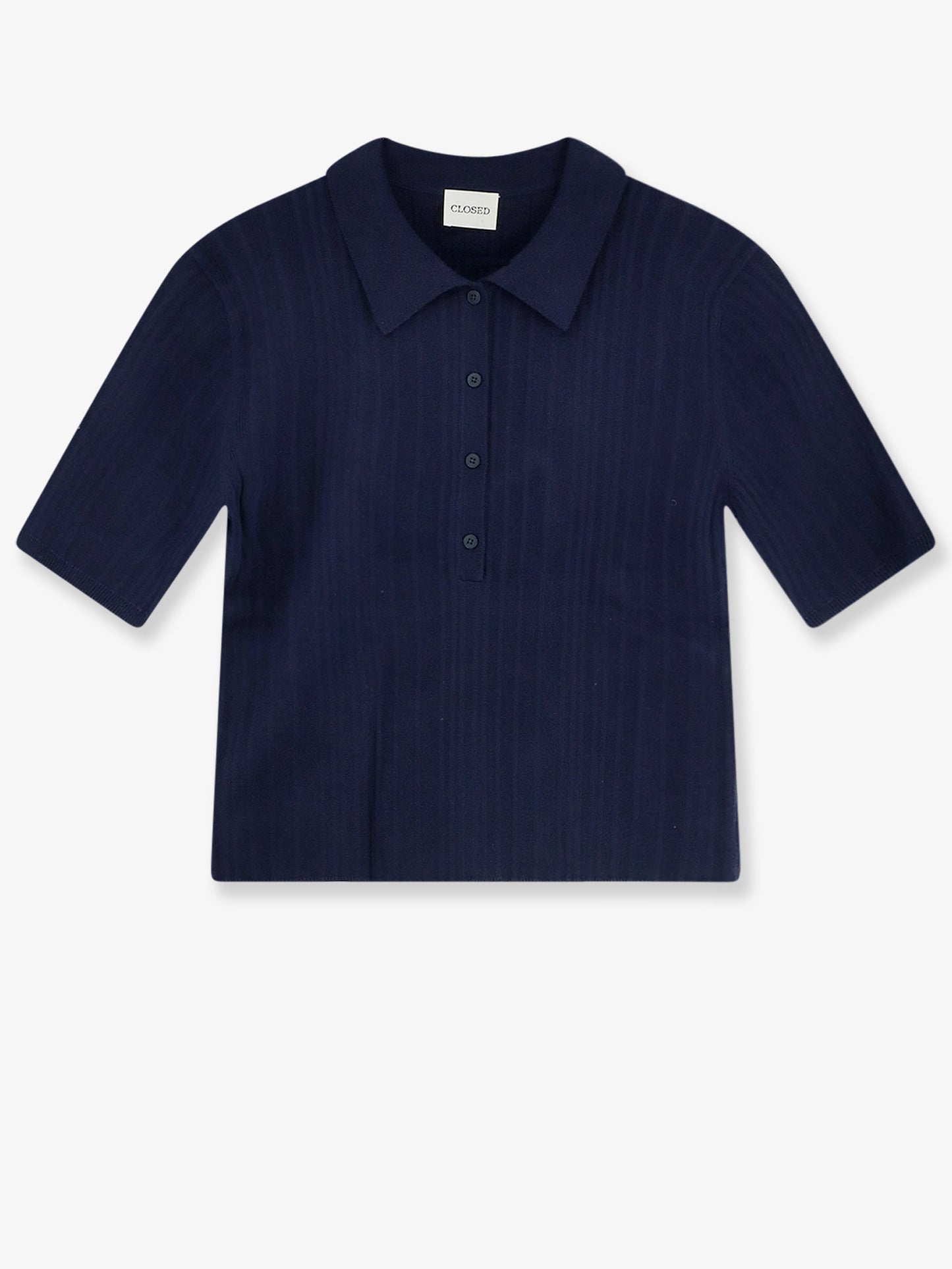 Maglia Polo in cotone, cashmere e lana