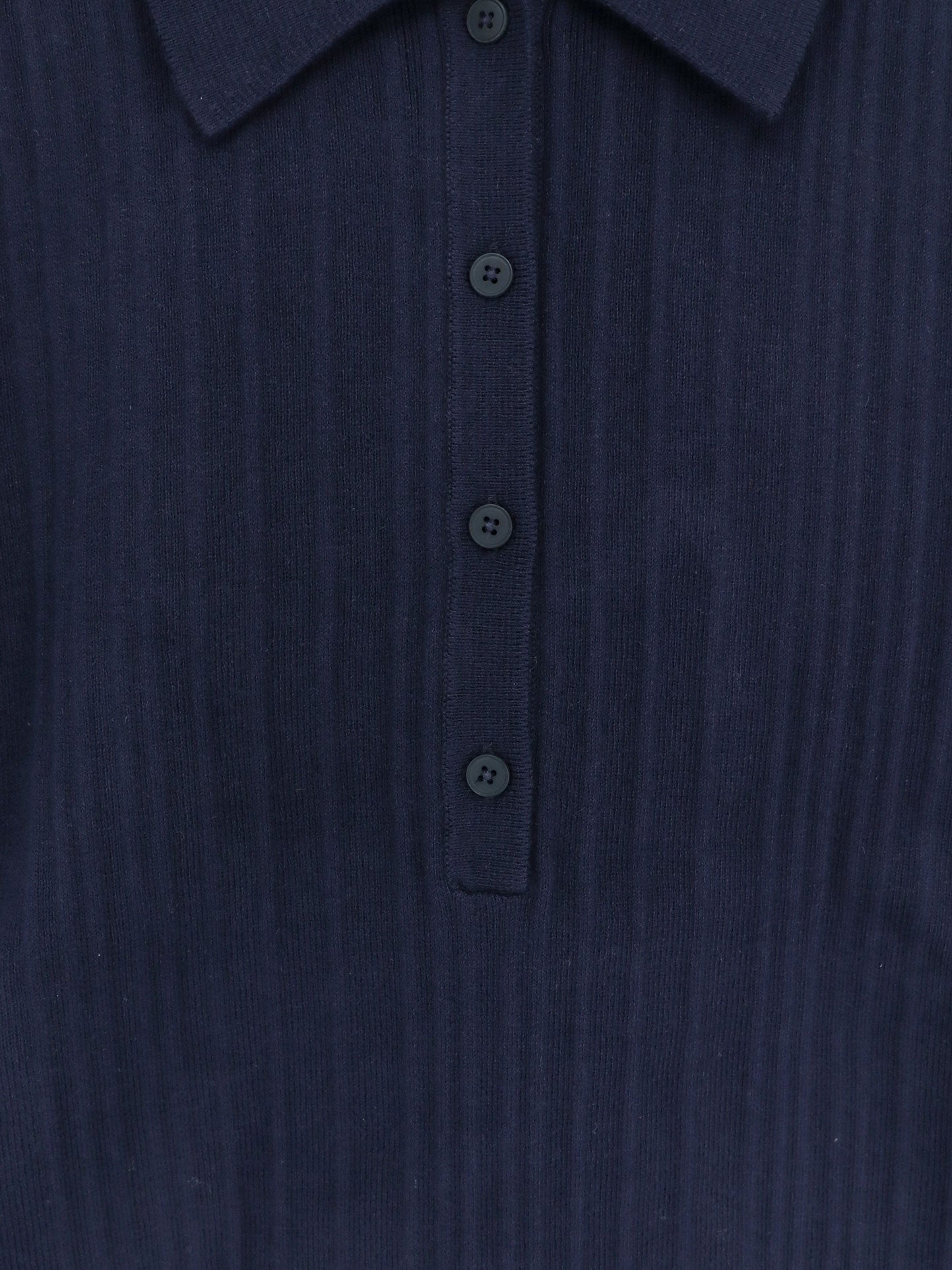 Maglia Polo in cotone, cashmere e lana