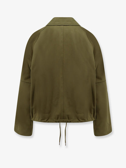 Cotton jacket with Logo embroidery thumbnail