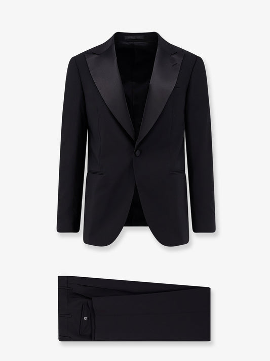 Virgin wool and mohair tuxedo