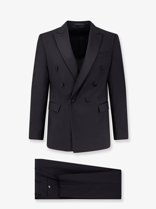 Virgin wool and mohair tuxedo