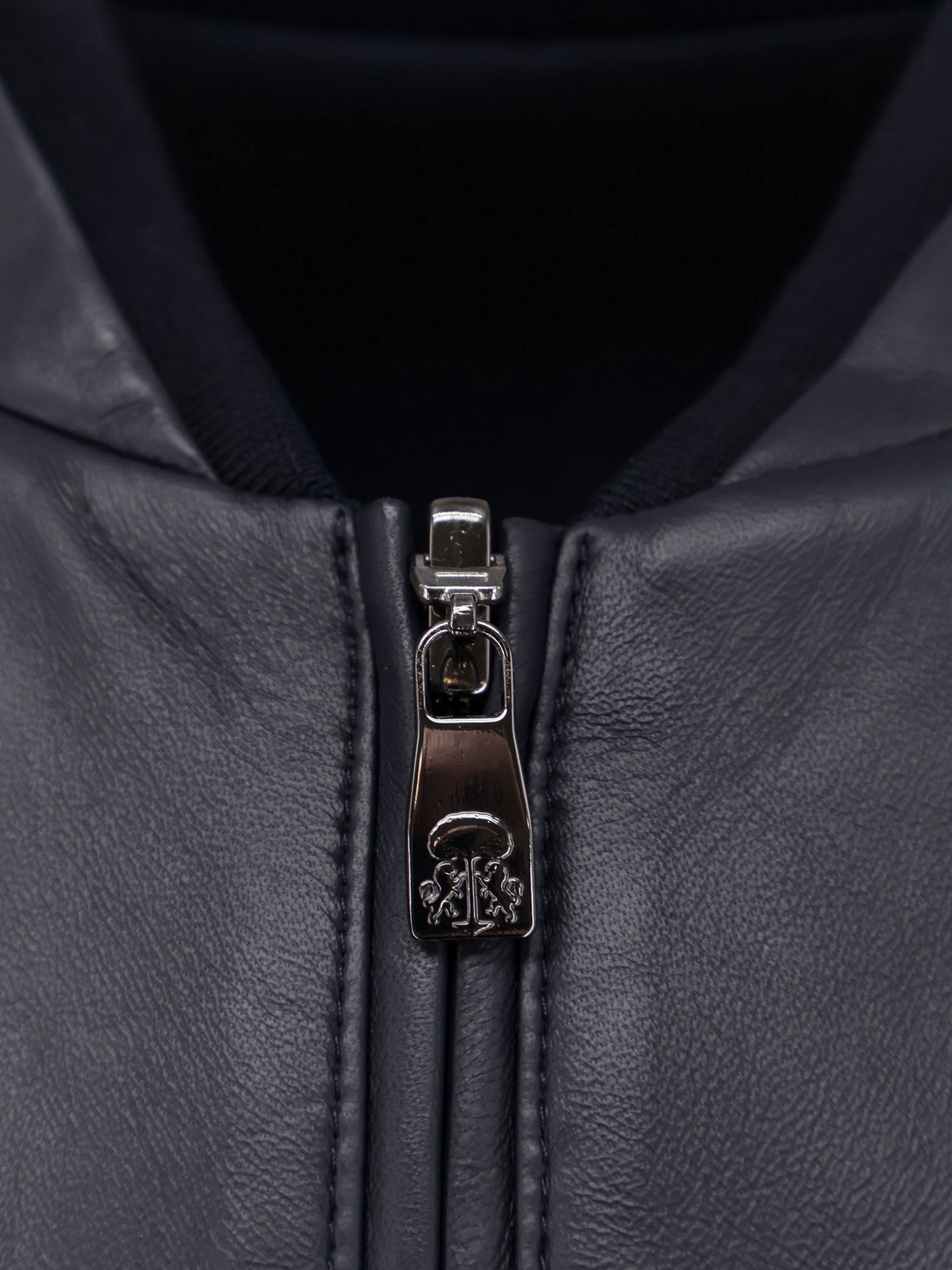Reversible leather jacket