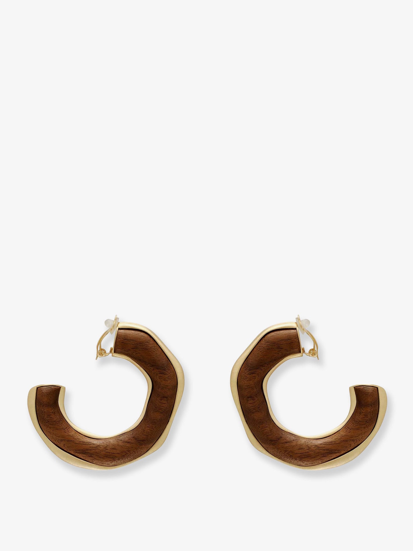 Madeira natural wood earrings