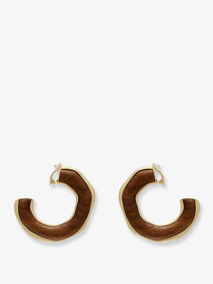 Madeira natural wood earrings thumbnail