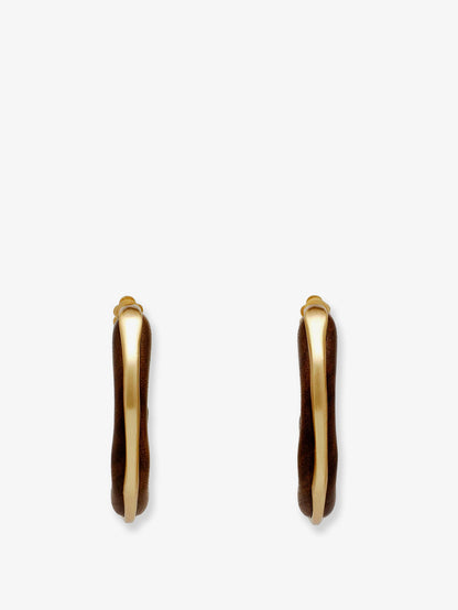 Madeira natural wood earrings thumbnail