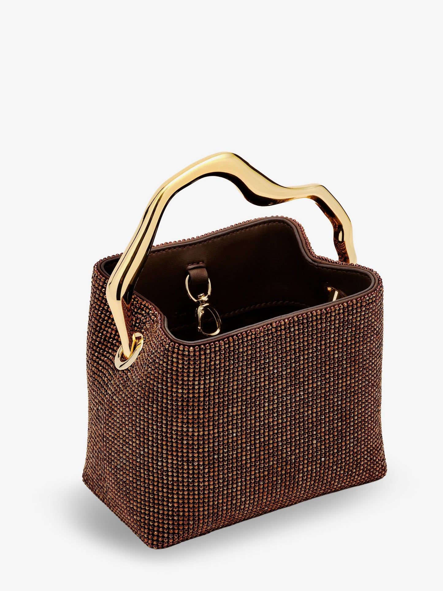 Solene Mini handbag with all-over crystals