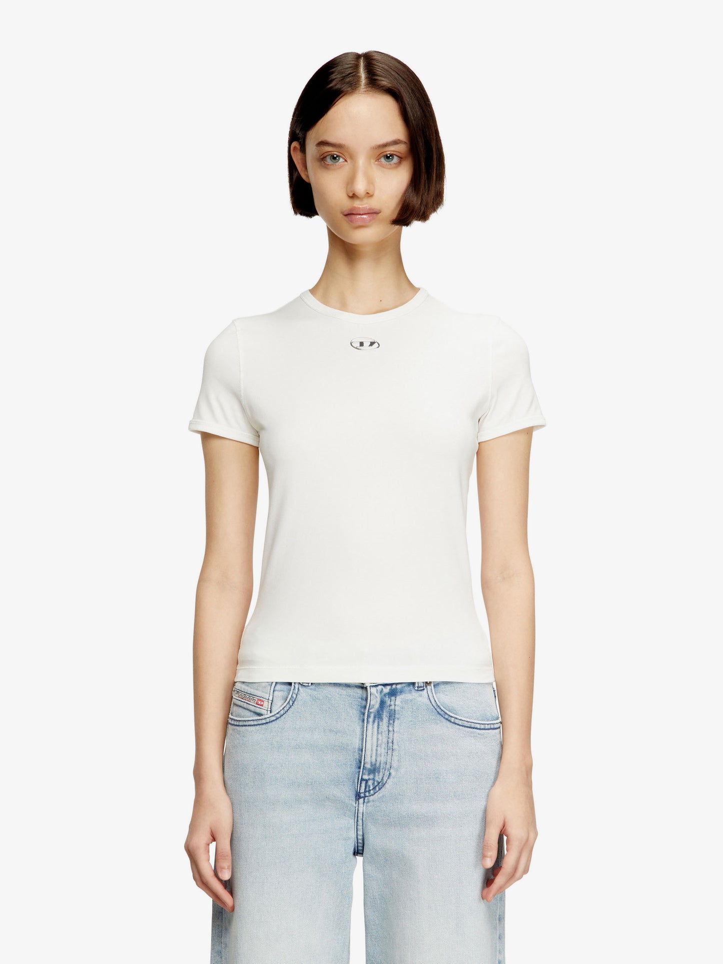 T-UNCUTIESLONG-OD cotton blend T-shirt