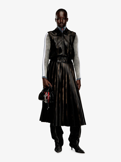 G-Inko faux leather sleeveless jacket thumbnail