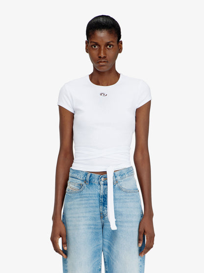 T-BUNNY-TAIL- S1 cotton T-shirt with tie bands thumbnail