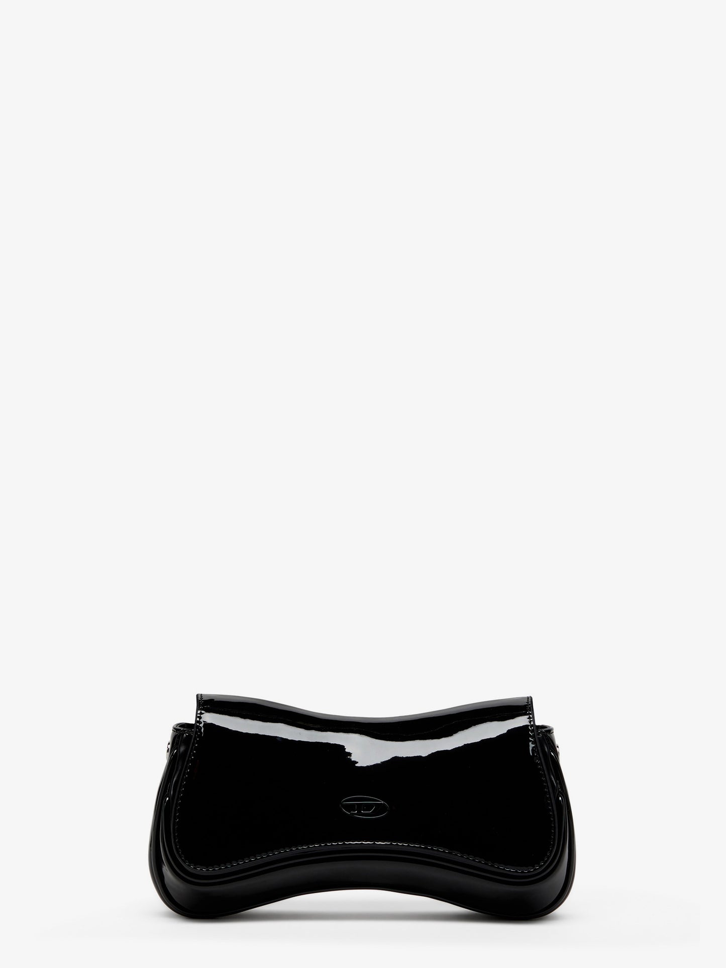 Play Clutch shiny leather shoulder bag