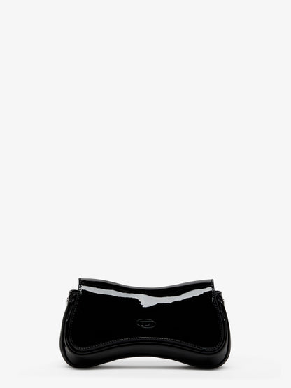 Play Clutch shiny leather shoulder bag thumbnail