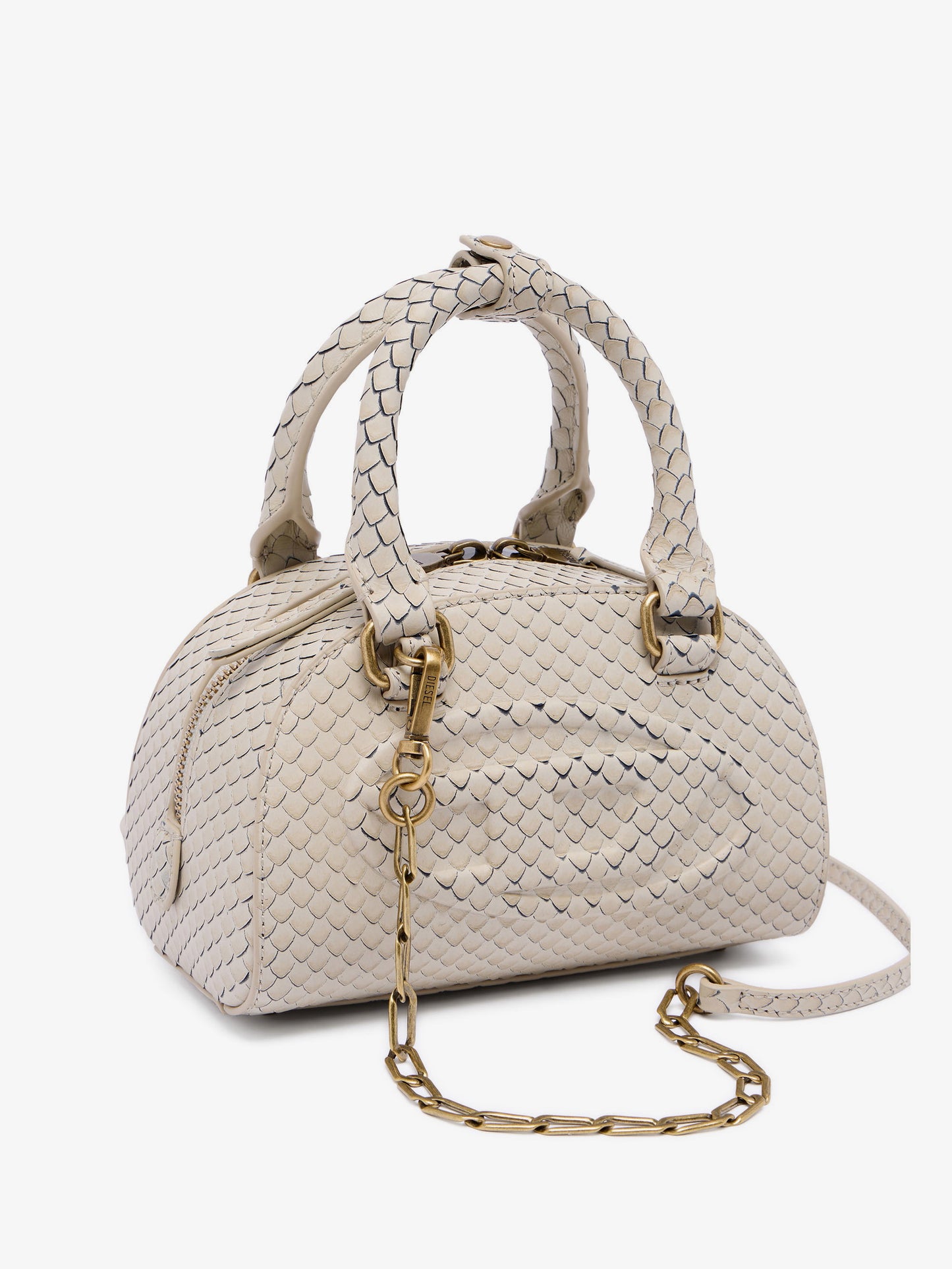 1DR Dome python leather crossbody bag