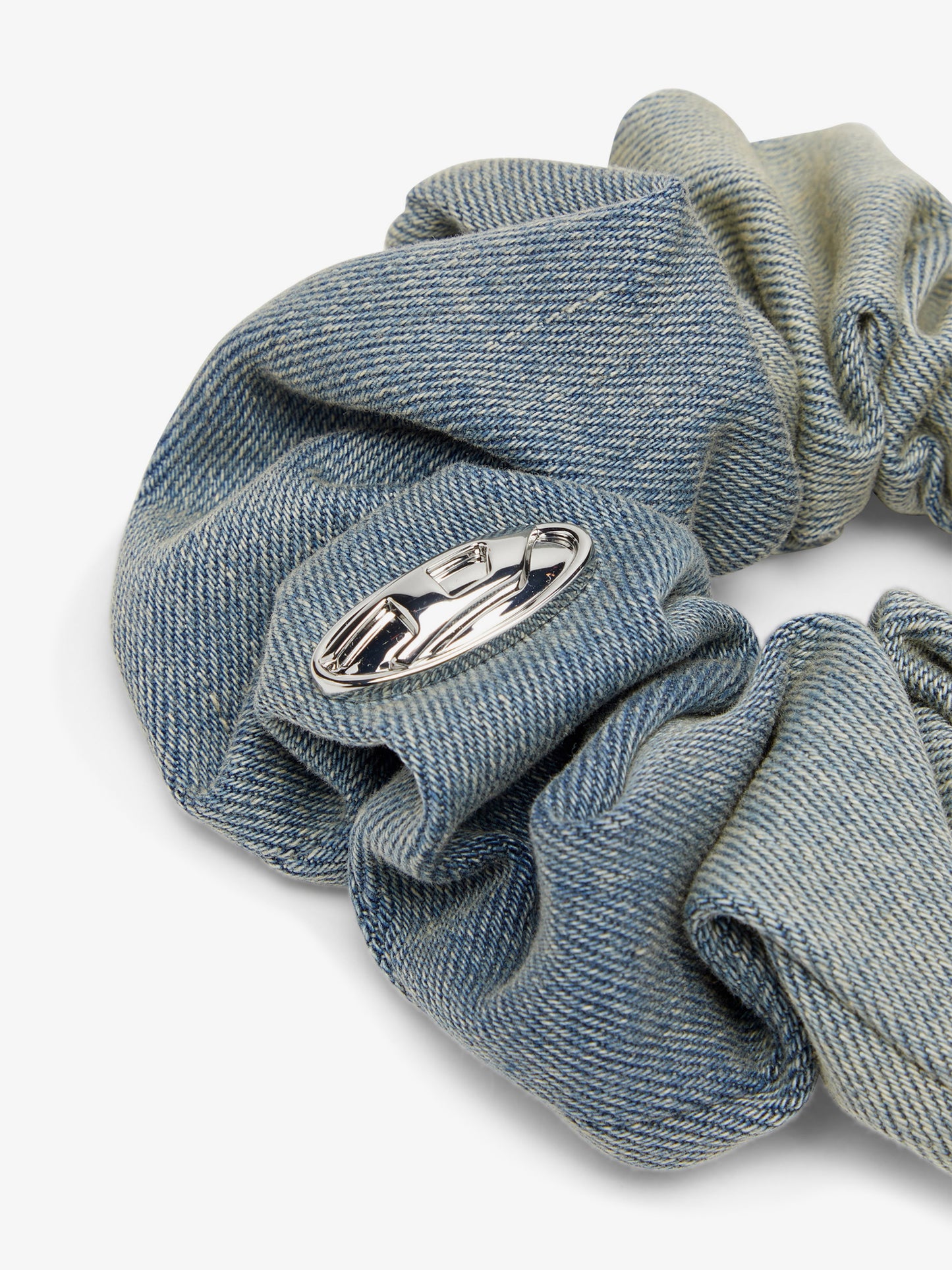 Elastico per capelli Bangle Scrunchie in denim